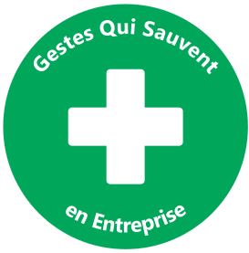 Logo sensibilisation aux gestes qui sauvent en entreprise